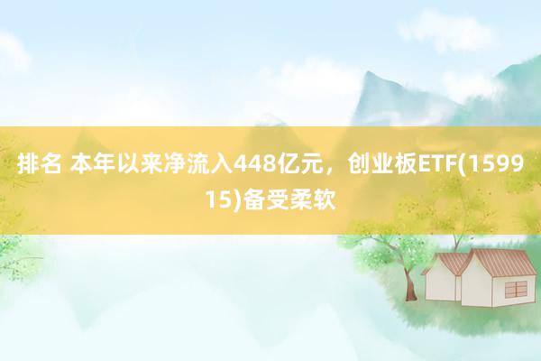 排名 本年以来净流入448亿元，创业板ETF(159915)备受柔软