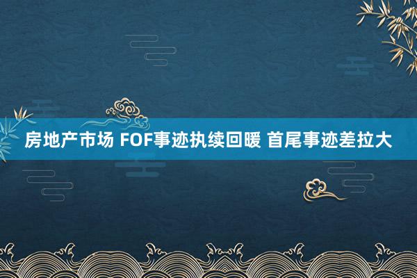 房地产市场 FOF事迹执续回暖 首尾事迹差拉大