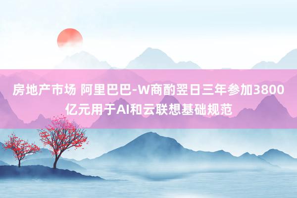 房地产市场 阿里巴巴-W商酌翌日三年参加3800亿元用于AI和云联想基础规范